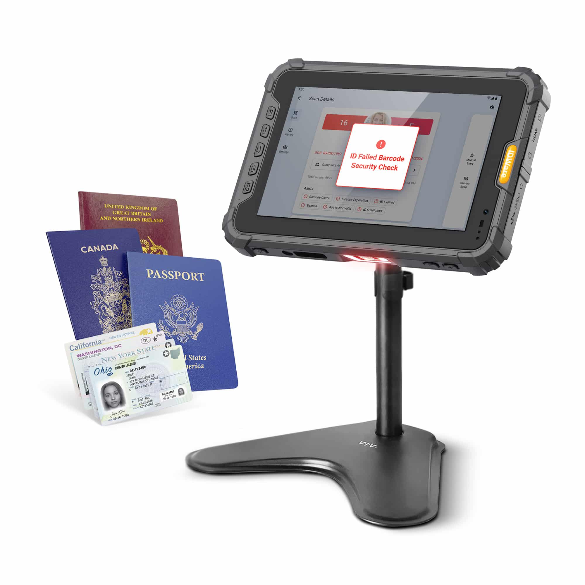 Mobile ID and Passport Scanner for Bars & Clubs